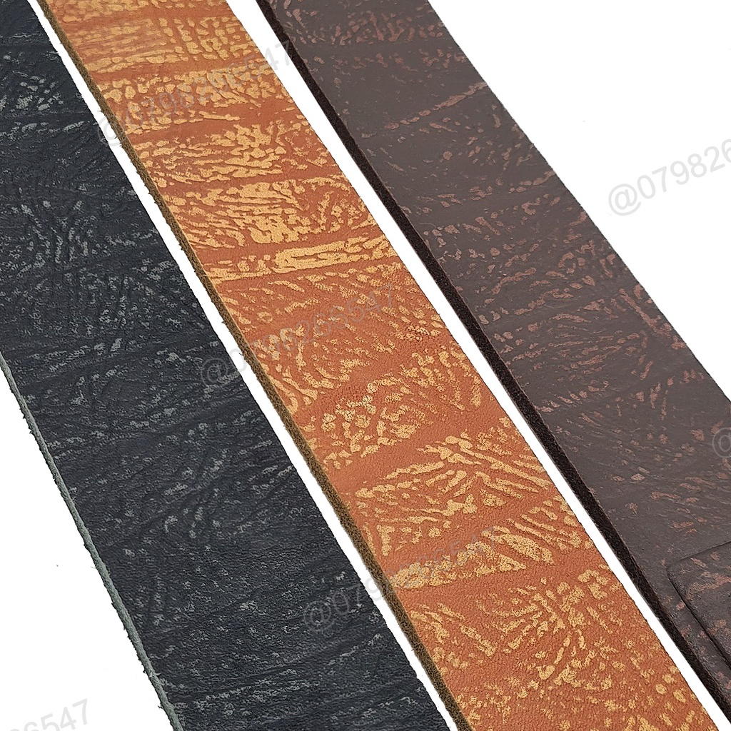 Dây nịt nam da bò thật bản thô DHM-138 | Đầu khoá kim nguyên khối màu trắng thời trang | Bảo hành 12 tháng