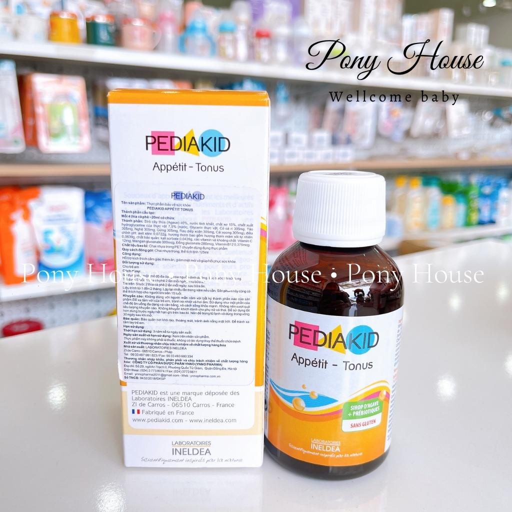 Siro Ăn Ngon Pediakid Appetit Tonus Giúp Bé Ăn Ngon Hấp Thu Tốt Chai 125ML Chính Hãng