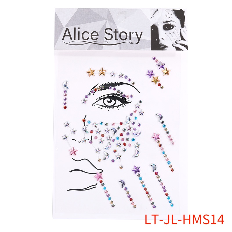 Sticker Đính Đá Nhiều Màu Sắc Trang Trí Tiệc Ngày Lễ