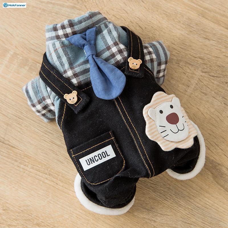 Áo Khoác cotton Bốn Ống Lót Lông Cừu Dễ Thương Cho Cún Cưng