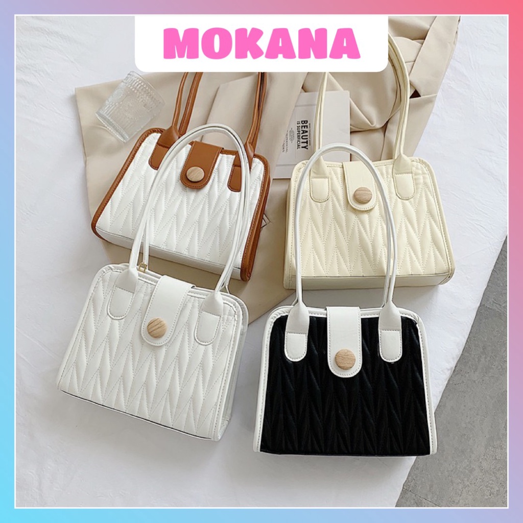 Túi xách nữ đeo chéo MOKANA túi da đeo vai nhỏ gọn thời trang phong cách Hàn Quốc TX005
