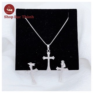 Dây chuyền Bạc Ta mặt thánh giá dành cho cả nam và nữ (Ảnh Thật, Có Bảo Hành Làm Sáng )