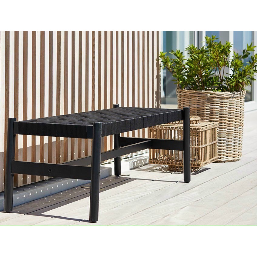 Ghế bench đan mây