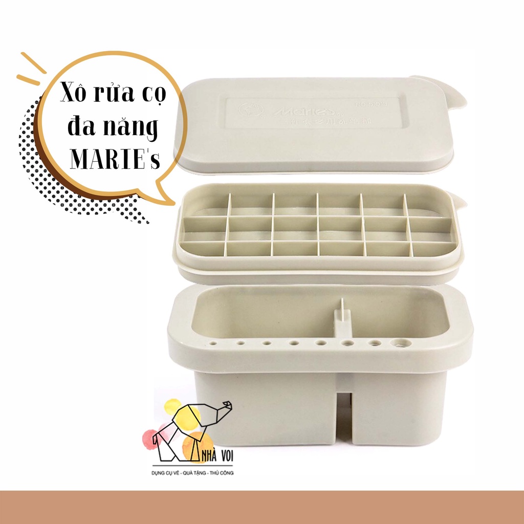 Xô rửa cọ đa năng Marie's [Họa cụ Nhà Voi]