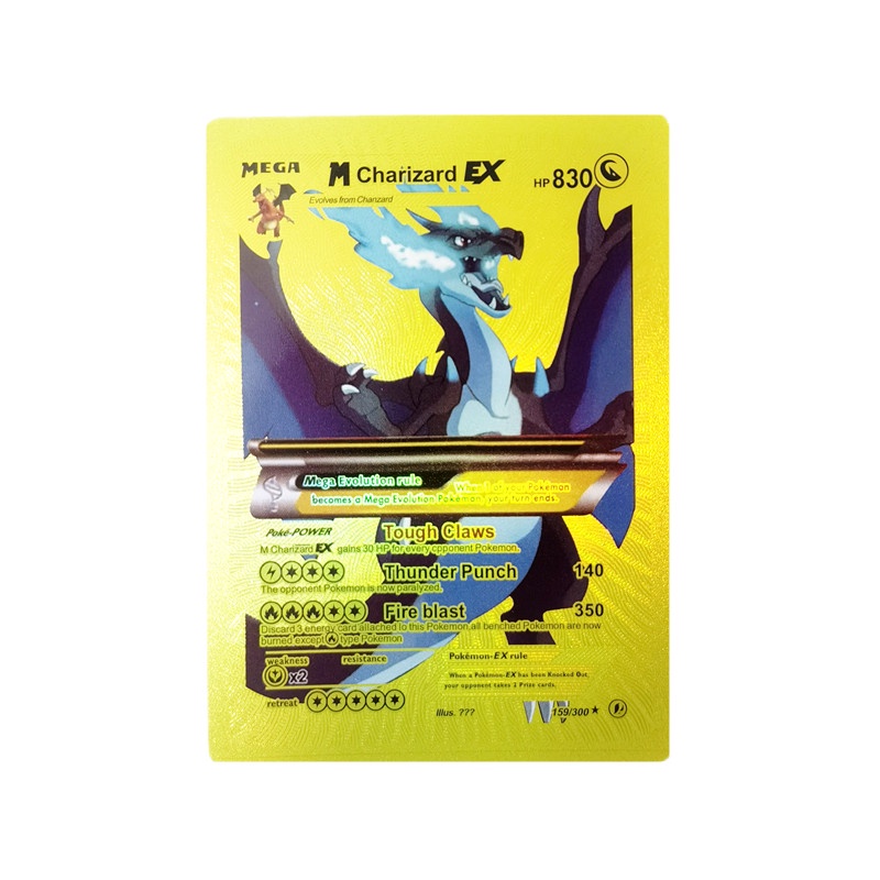 Bộ 10 Thẻ Bài Pokemon GX EX Laser Tiếng Anh