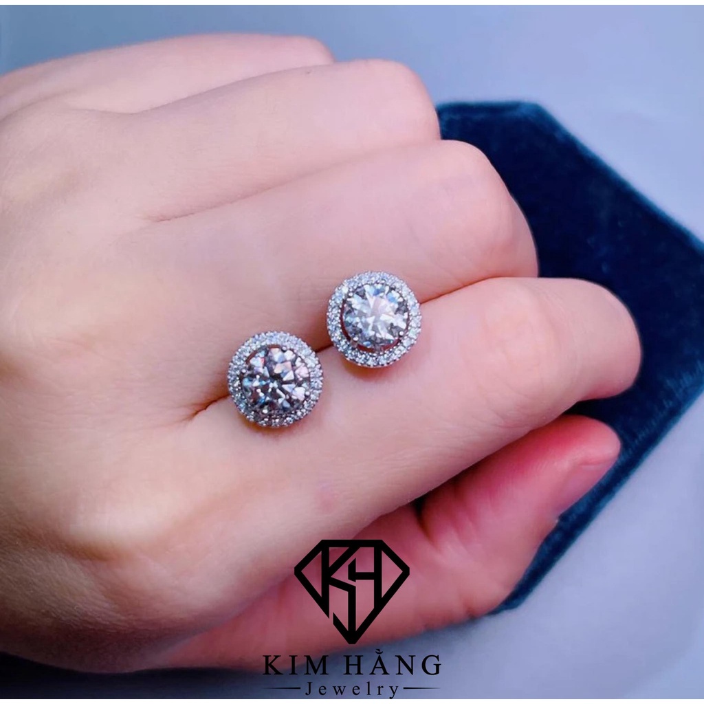 Khuyên Tai Xi Kim Mono Đá Mois.sani.te KHJEM00 - Chốt Vặn