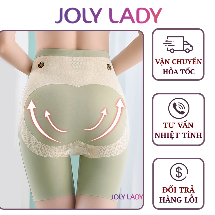Quần Gen Nịt Bụng Lipo 6D, Quần Gen Định Hình Siết Eo Hỗ Trợ Nâng Mông Thon Gọn Đùi Cao Cấp Joly Lady