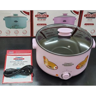 Nồi lẩu điện 5L lòng liền Ladomax Bảo hành 12 tháng