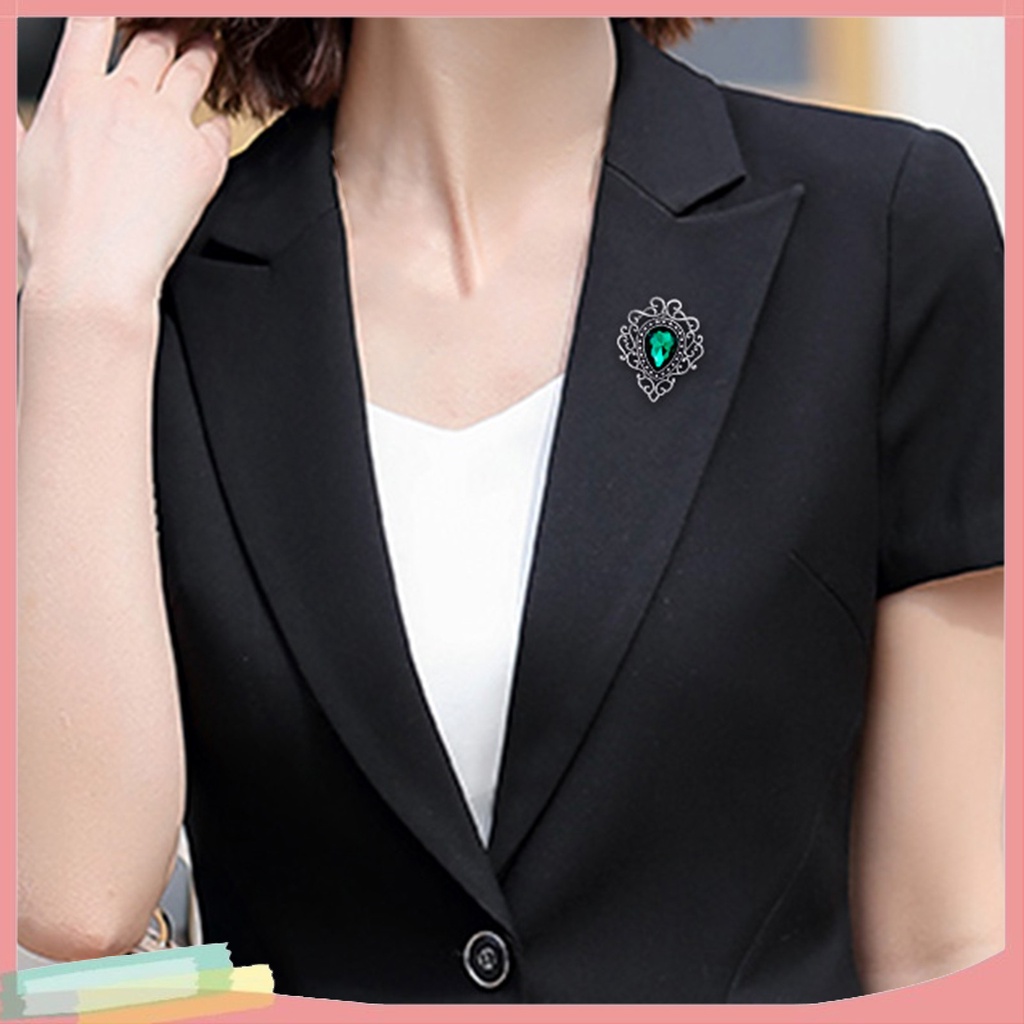 Ghim Cài Áo Hình Hoa Đính Kim Cương Giả Thời Trang Cho Nữ