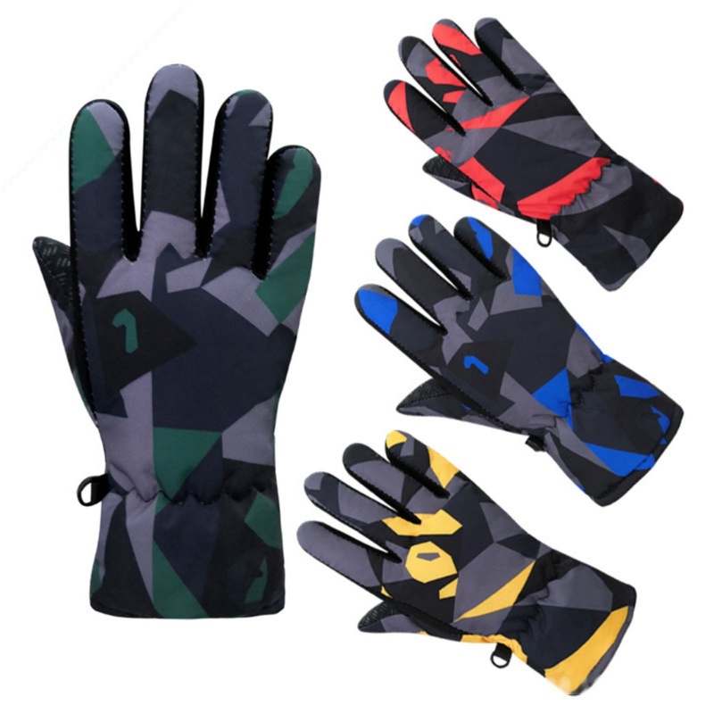 Găng Tay Giữ Ấm Mùa Đông Chống Thấm Nước Unisex Cho Trẻ Em