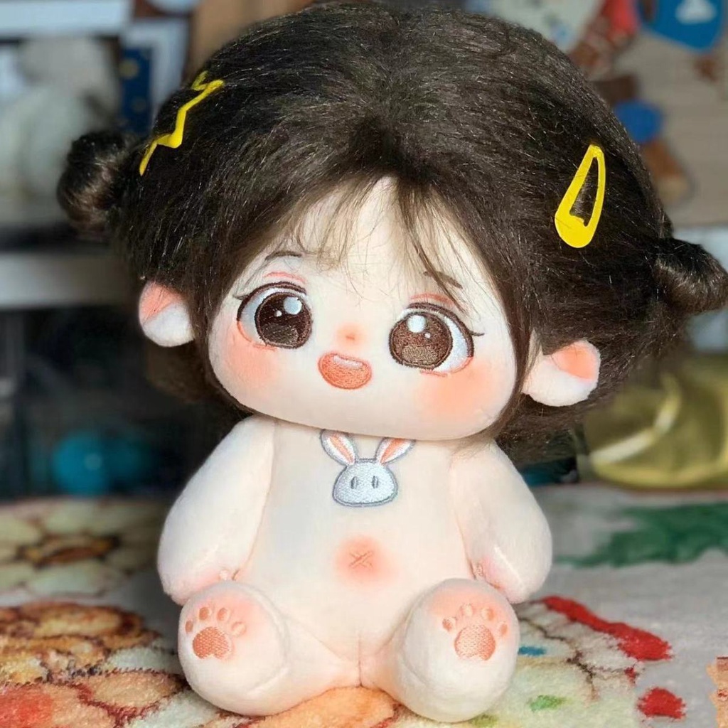 Búp Bê Nhồi Bông Vải Cotton 20cm Hình Hạt Dẻ Dễ Thương Cho Bé Gái diy