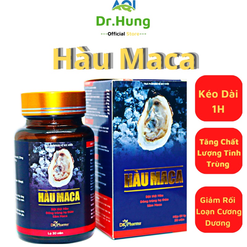 Hàu Biển Sâm Maca Tăng Sinh Lí, Kéo Dài Thời Gian Quan Hệ, Cải Thiện Rối Loạn Cương Dương