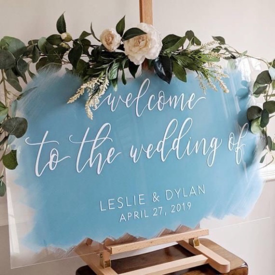 [BẢNG MICA CAO CẤP ] Bảng Cổng Cưới,Bảng Welcome MICA Trang Trí Đám Cưới nhiều màu sắc Thegioipuzzle