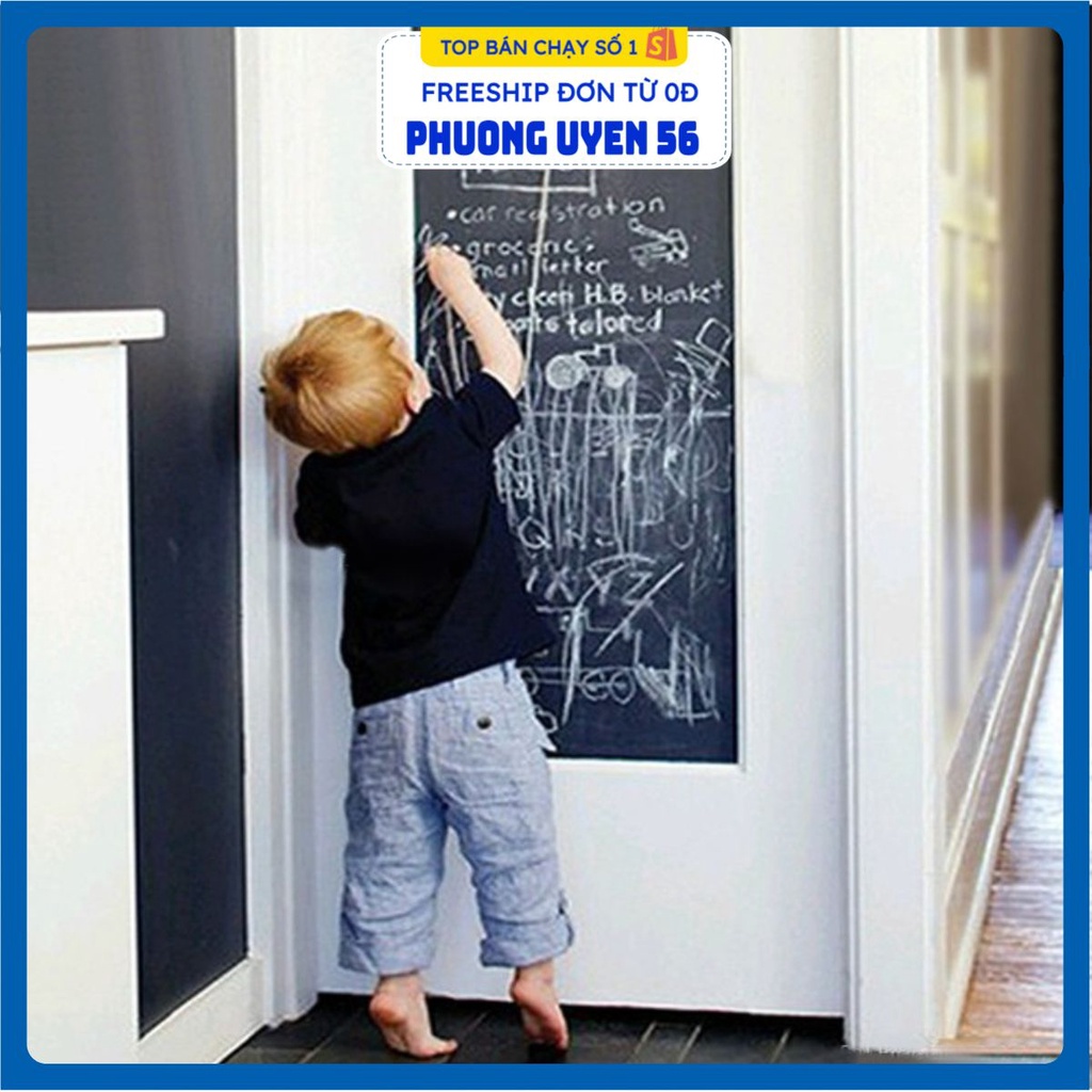 [Tặng Bút] BẢNG Dán Tường Học Tập, Họp Văn Phòng - Decal Bảng Viết Có Thể Xóa (Chọn Size Và Màu Trắng/Đen)