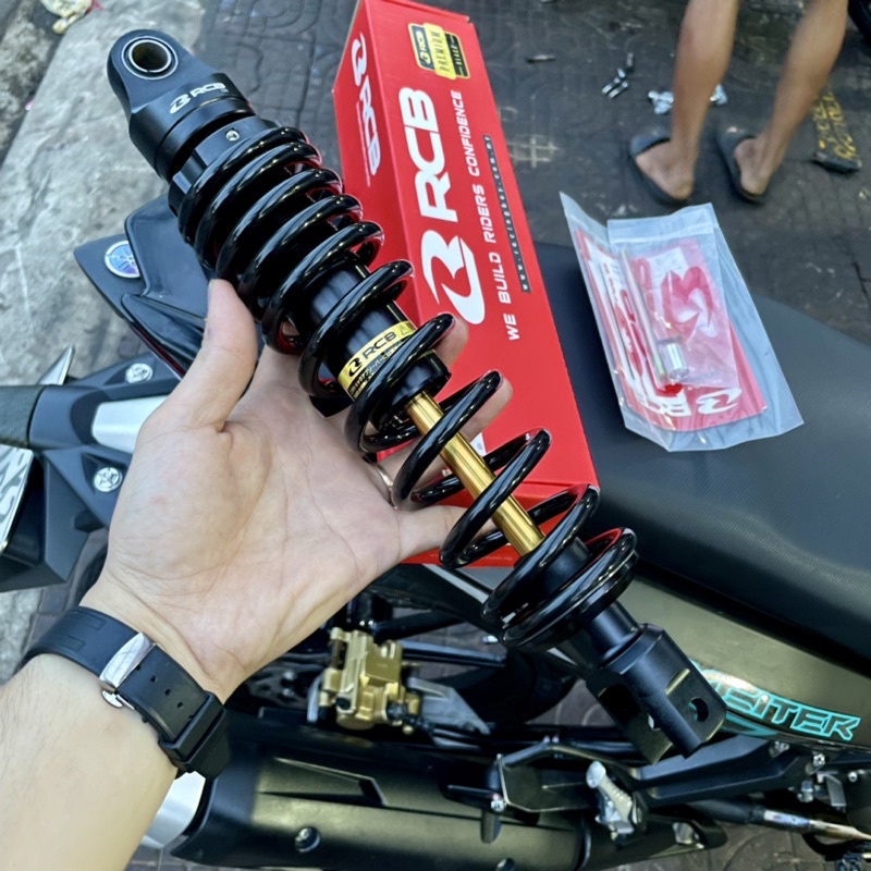 Phuộc RCB C Đen Ty Vàng Vario click Hàng chính Hãng
