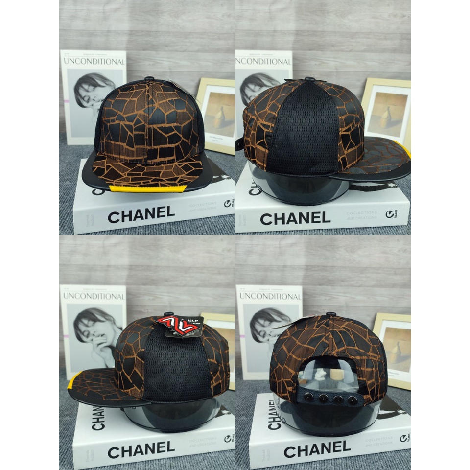 Mũ snapback hoa văn - Nón kết lưỡi trai hiphop nam nữ