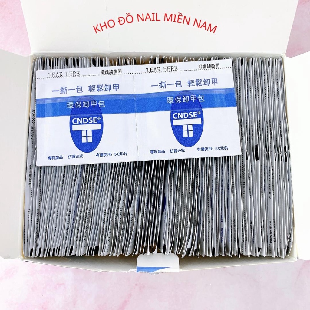 Giấy Bạc Ủ Phá Gel Dạng Túi Tiện Lợi Hộp 204 Miếng