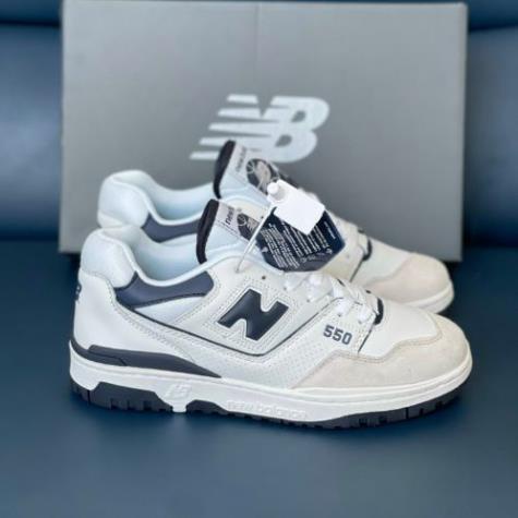 giày new balance 550, giày thể thao nữ nb 550 trắng xanh và trắng đen hàng cao cấp đầy đủ phụ kiện full size nam nữ.