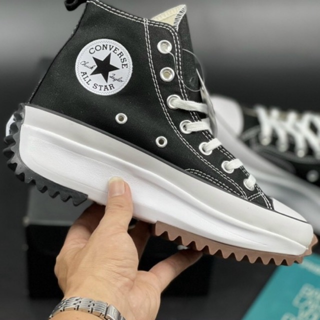 Giày Convers Run Star Hike High Top CV cổ cao nam nữ độn đế êm lên form siêu đẹp - FULL BOX