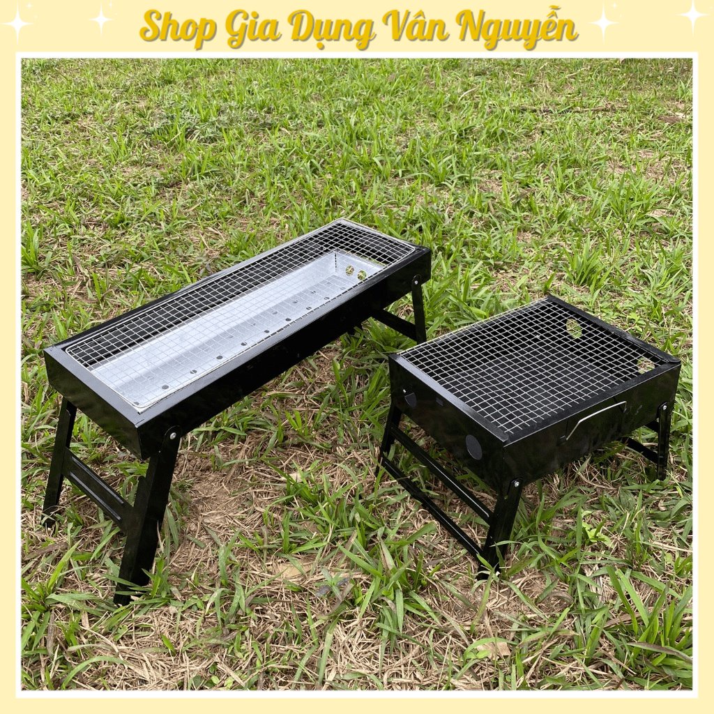 Bếp Nướng BBQ Ngoài Trời Thông Minh Gấp Gọn Đi Dã Ngoại - Bếp Nướng Than Hoa Du Lịch Tiện Lợi