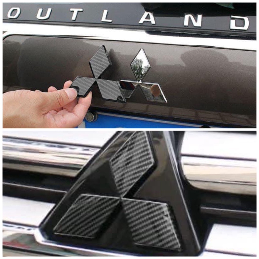 Ốp logo Mitsubishi Outlander 2013-2023 trừ bản sport
