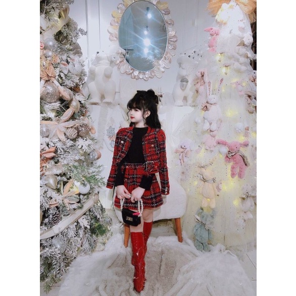 Set dạ  dày đẹp sang chảnh xinh xắn bé gái .