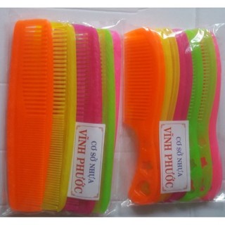 Combo 10 lược nhựa giá rẻ Giá Sỉ-có cán + không cán