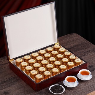 Hộp trà ô long 30 hũ hộp gỗ cao cấp làm quà tặng đối tác doanh nghiệp - mộc trà 98