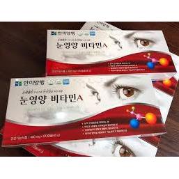 (Hàng Chính Hãng) Viên uống bổ mắt HANMI Hàn Quốc 120 viên (Health Of Eye Vitamin A)