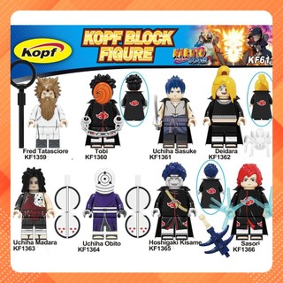 Đồ Chơi    Minifigures Các Mẫu Nhân Vật Trong Hoạt Hình Naruto KF6118 - Tobi, Uchiha Obito, Sasori, Madara