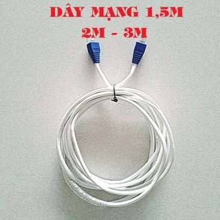 Dây mạng lan bấm sẵn 2 đầu - 1,5m - 2m - 3m cat5e