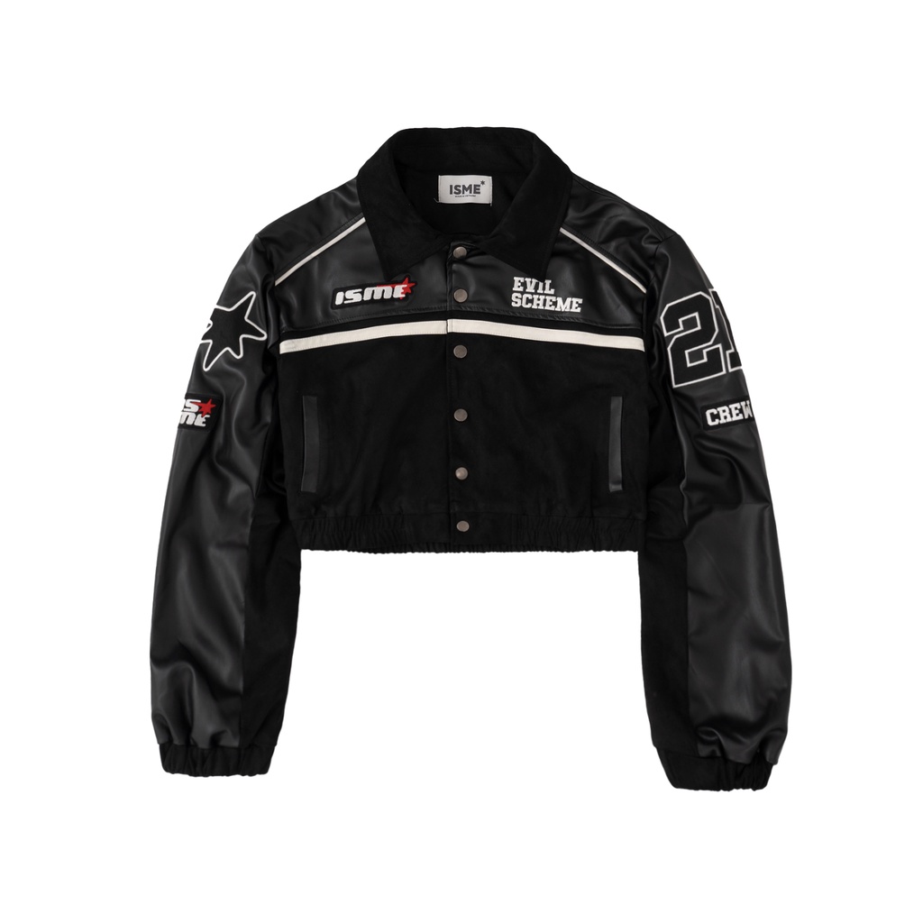 Áo Khoác ISME "EVIL SCHEME" Cropped Racing Jacket