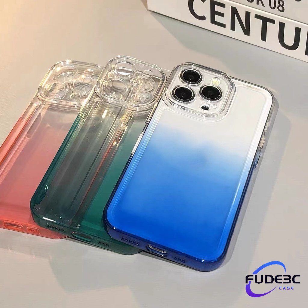 Ốp Điện Thoại Acrylic Cứng Trong Suốt Chống Sốc Màu Sắc Tuyến Tính Cho for iPhone 11 12 13 Pro MAX 12Pro 13Pro