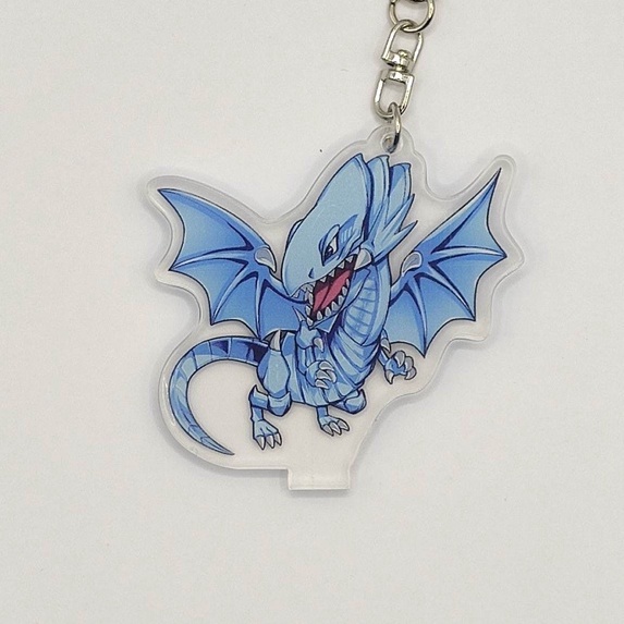 Móc Chìa Khóa Standee Yugioh Hình Quái Vật Chibi: Rồng Trắng Mắt Xanh, Phù Thủy Áo Đen,...