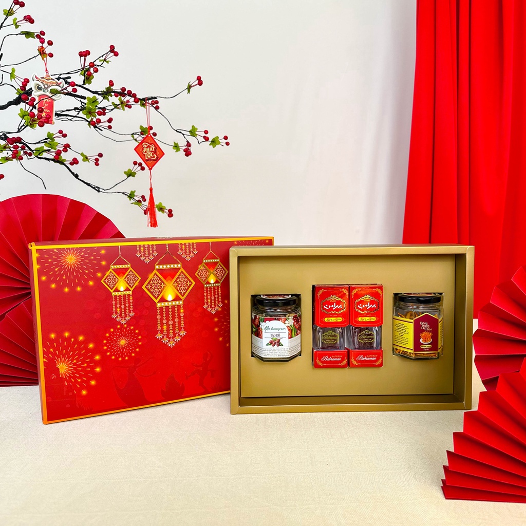 [SET QUÀ TẾT] Nhụy hoa nghệ tây Saffron Bahraman với đông trùng hạ thảo - date t7/2024