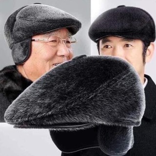 Mũ lông ông già, trung niên, bền, đẹp - có bịt tai ấm áp
