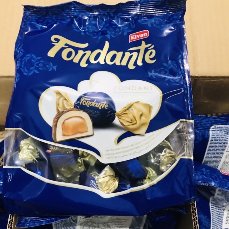 Kẹo Elvan Fondante Chocolate Kẹo socola vị sữa mềm thơm Bịch 500g