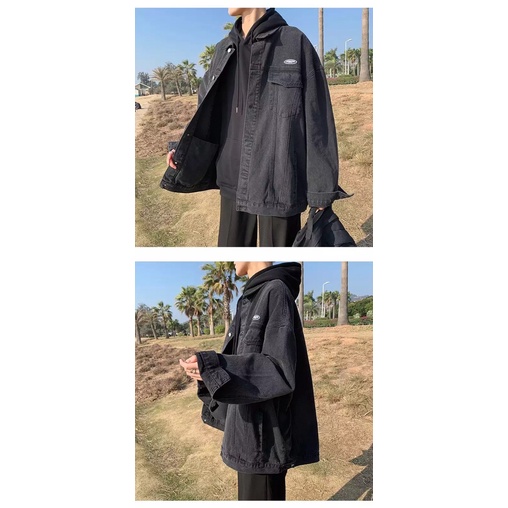 Áo Khoác Jeans Nam Nữ From Rộng Chất Vải Dầy Dặn Hình Thêu Nổi, Áo Bò Thời Trang Unisex Phong Cách Trẻ Trung Năng Động