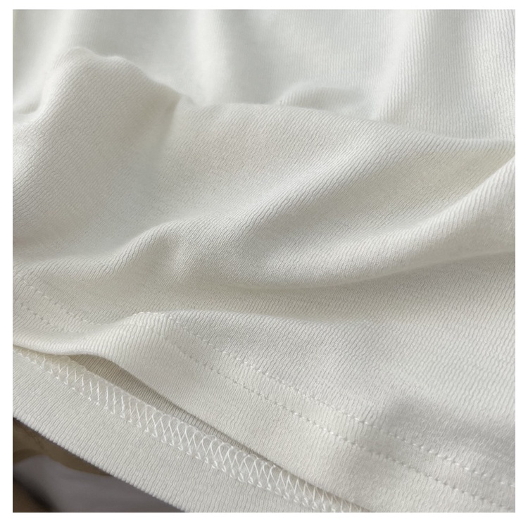 Áo Thun Sáp Mềm Tay Dài Cổ Tròn Màu Trơn Thời Trang Thu Đông Cho Nữ