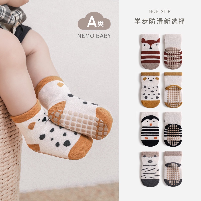 Tất chống trượt cho bé nemo baby hình dễ thương tất cho bé 1-5 tuổi t03 - ảnh sản phẩm 3