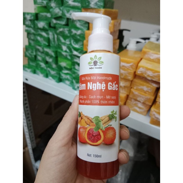 Sữa rửa mặt sâm nghệ gấc Mộc Thiên
