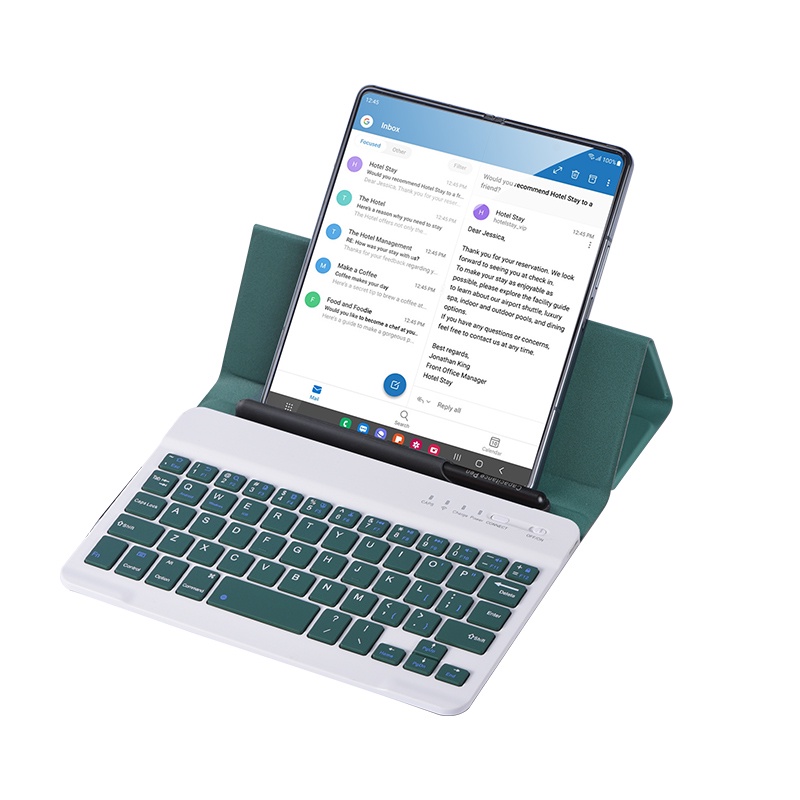 Bao Da Điện Thoại Nắp Gập Tích Hợp Bàn Phím Không Dây Và Ngăn Đựng Bút Cho Samsung Galaxy Z Fold 4 Z Fold3 Fold 2 W21 5G Z Fold 3 Z Fold4 3 2 1