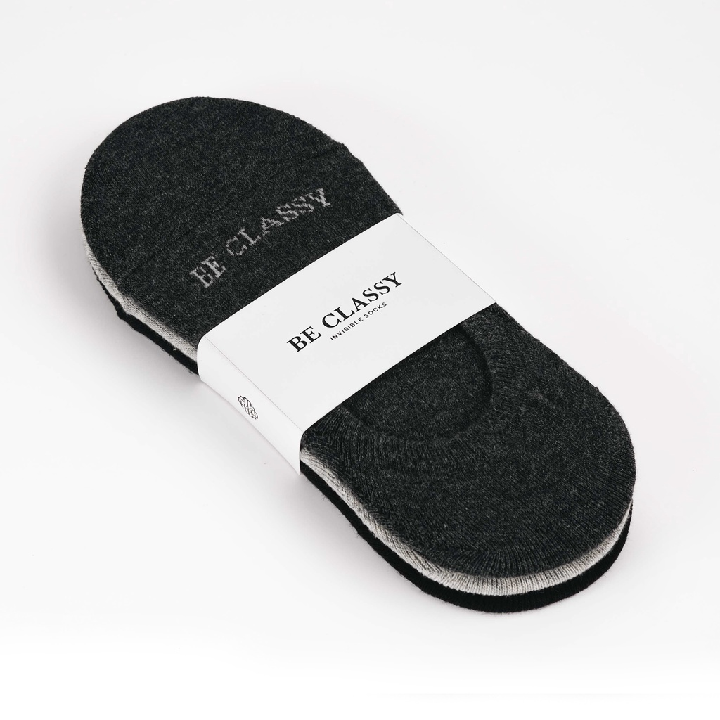 Tất ẩn mang giày lười - 3-PACKS INVISIBLE SOCKS - VO03 - Thương hiệu Be Classy