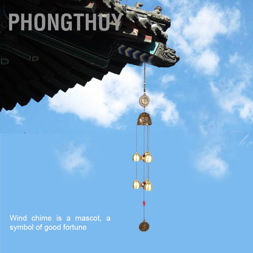 PhongThuy Treo Vật Trang Trí May Mắn Chuông Màu Phong Thủy Gió Trung Quốc Nhà Cửa
