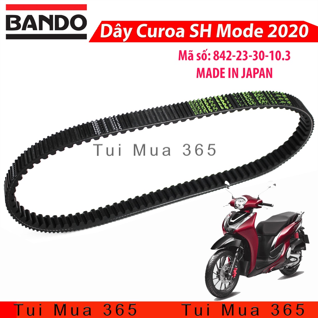Dây curoa Bando 2 mặt răng FDC Honda SH Mode 2020 - 2022 ( Made in Japan )