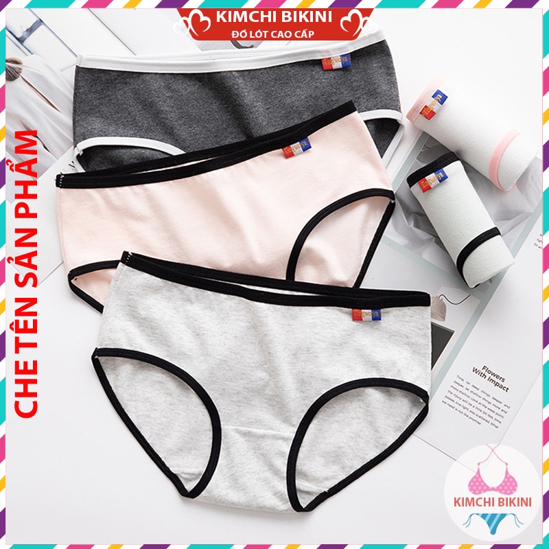 combo 10 quần lót nữ Cotton mịn cạp thấp kháng khuẩn thoáng mát KIMCHIBIKINI quần lót set 10 cái mềm mại xinh đẹp QL071