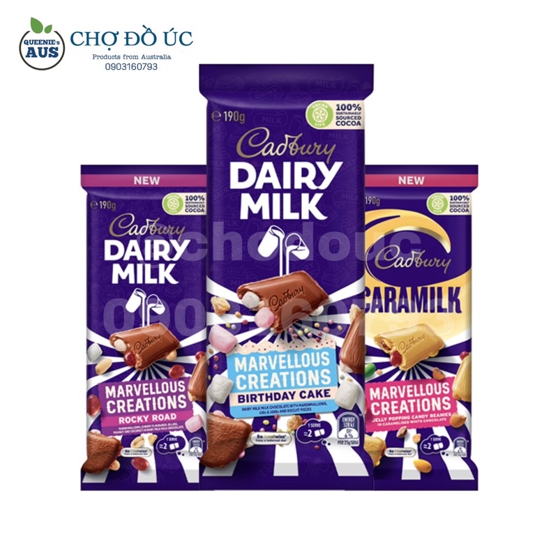 Chocolate nhân kem Cadbury Dairy Milk Marvellous Creation phiên bản đặc biệt 2023 - nhập Úc 🇦🇺