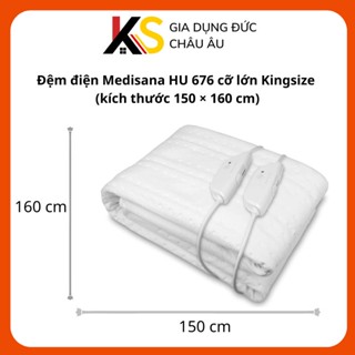 Đệm điện Medisana HU 676 cỡ lớn King size  (kích thước 150 × 160 cm)