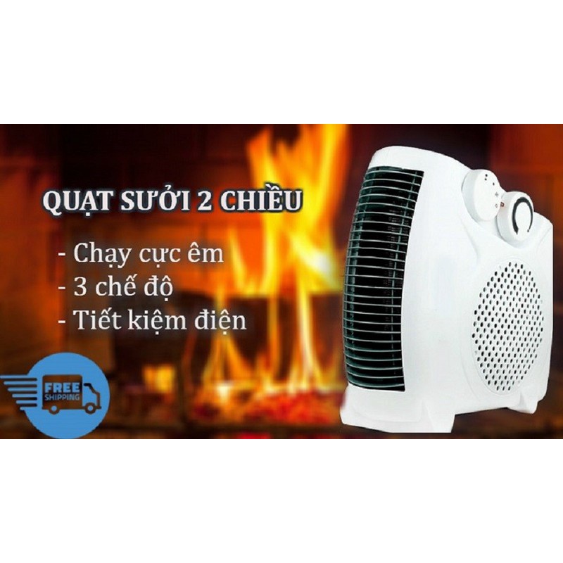 Quạt Sưởi Ấm Mini Cho Gia Đình - Máy Sưởi Ấm Hồng Ngoại Công Suất Lớn Bảo Hành 12 Tháng