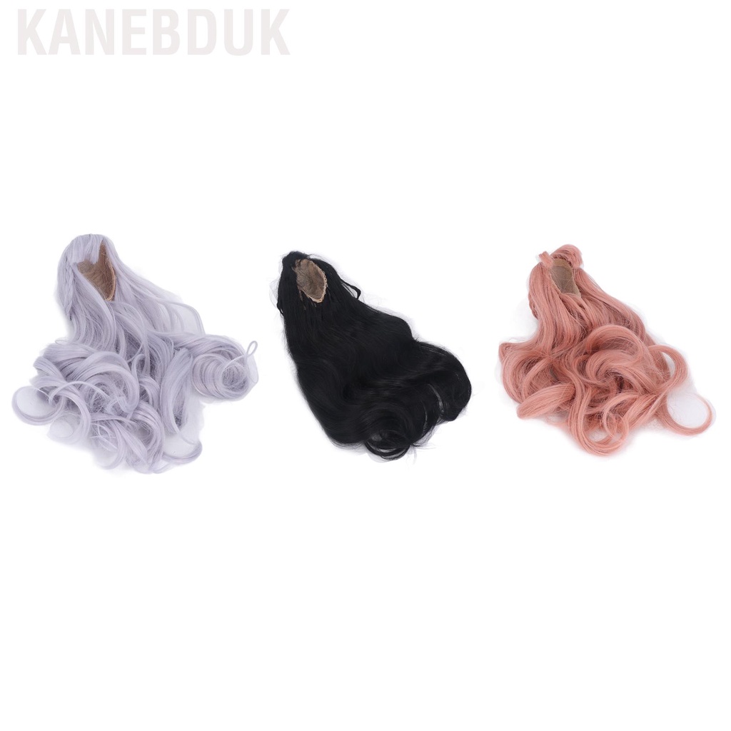 Kanebduk ES053 Doll Long Wig Soft Curly 8 to 9inch Hair for Children Gift Children's Day